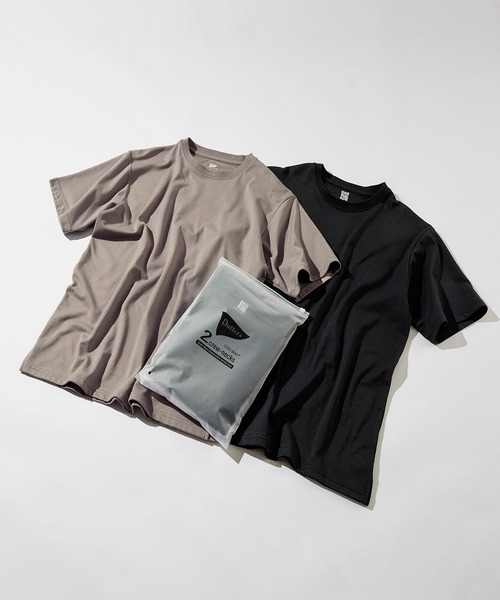 WEB限定アイテム】COOLMAX 2PACKS BASIC TEE：2層構造 吸水速乾クール