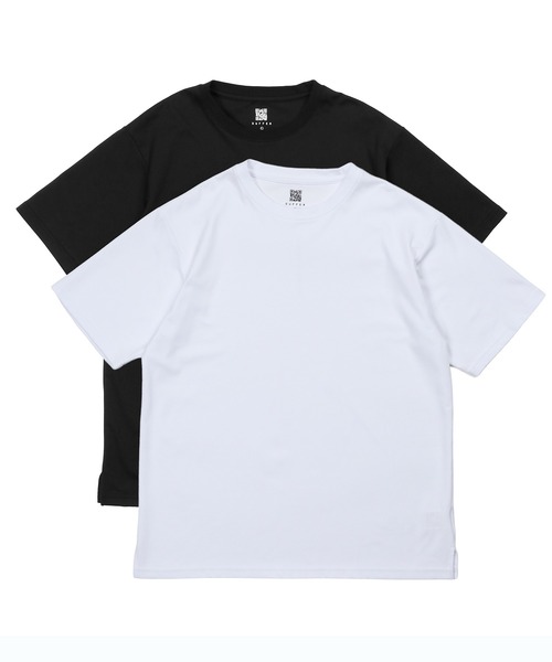 The DUFFER of ST.GEORGE(ザダファーオブセントジョージ)の「【WEB限定アイテム】COOLMAX 2PACKS BASIC TEE:2層構造 吸水速乾クールマックス 2PACKS ベーシックTシャツ(Tシャツ/カットソー・メンズ・ブラック/ホワイト/ブラウン/ブルーグレー・X-LARGE/LARGE/MEDIUM/SMALL)」の5枚目の写真