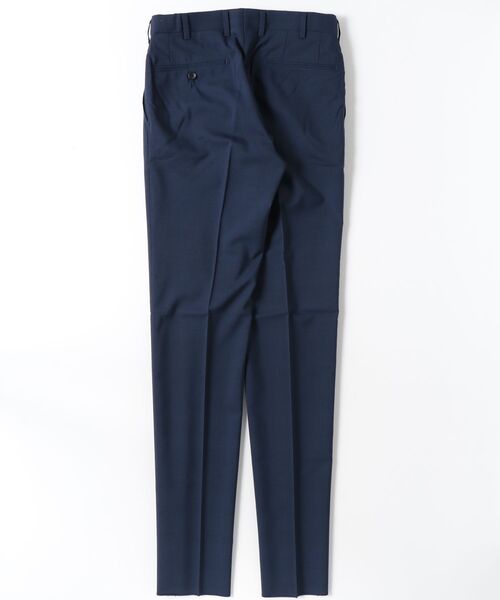 Perfect Suit FActory(パーフェクトスーツファクトリー)の「【膝あてメッシュ/高通気/清涼/ムレにくい】「羽衣を纏う」ビズスラックス グレンチェック ブルー(スラックス・メンズ・ブルー・73/94/76/79/82/85/88/91)」の13枚目の写真