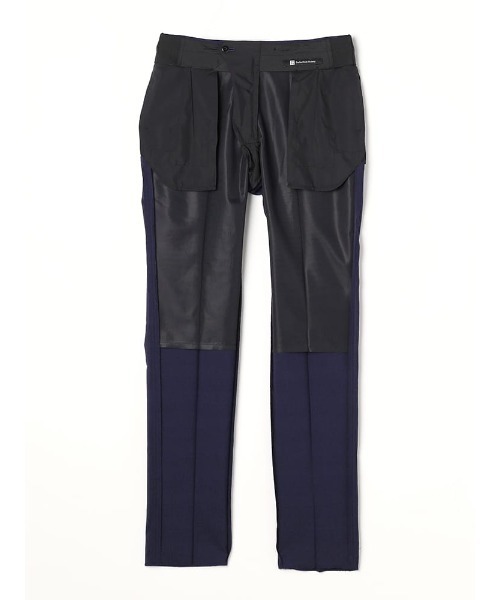 Perfect Suit FActory(パーフェクトスーツファクトリー)の「【膝あてメッシュ/高通気/清涼/ムレにくい】「羽衣を纏う」ビズスラックス グレンチェック ブルー(スラックス・メンズ・ブルー・73/94/76/79/82/85/88/91)」の12枚目の写真