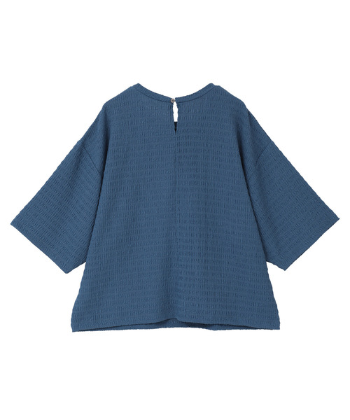 MELROSE claire(メルローズ クレール)の「【ふくれ地柄ドルマンカットプルオーバー】(Tシャツ/カットソー・レディース・オフホワイト/ブルー/チャコールグレー・FREE)」の16枚目の写真