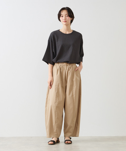 MELROSE claire(メルローズ クレール)の「【ふくれ地柄ドルマンカットプルオーバー】(Tシャツ/カットソー・レディース・オフホワイト/ブルー/チャコールグレー・FREE)」の22枚目の写真