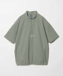 UNITED ARROWS GOLF（ユナイテッドアローズゴルフ）の「メンズ ミニリップ スタンドジップ ショートスリーブ プルオーバー 防しわ 2WAYストレッチ（シャツ/ブラウス）」