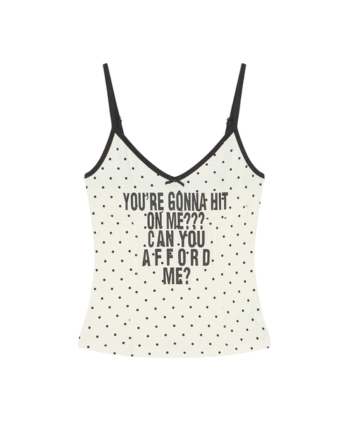 HIGHTIDEFRANKIE(ハイタイドフランキー)の「Afford Me Cami White(Tシャツ/カットソー・レディース・ホワイト・FREE)」の1枚目の写真