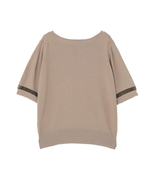 Green Parks(グリーンパークス)の「袖シアーニットプルオーバー(Tシャツ/カットソー・レディース・モカ/ブラック/オフホワイト/ブルー・FREE)」の22枚目の写真