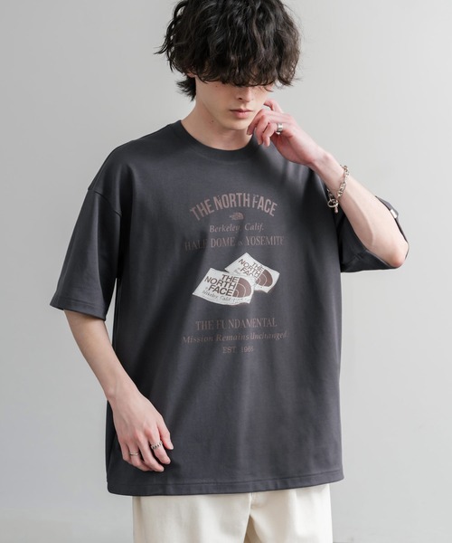 THE NORTH FACE(ザノースフェイス)の「日本未展開モデル THE NORTH FACE ザ・ノースフェイス WHITE LABEL ホワイトレーベル RETRO S/S R/TEE 半袖プリントTシャツ(Tシャツ/カットソー・メンズ・チャコールグレー/ブラック/アイボリー/ピンク・M/L/XL)」の3枚目の写真