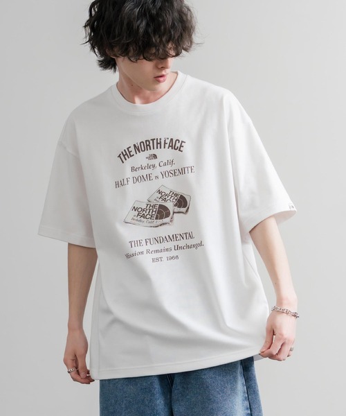 THE NORTH FACE(ザノースフェイス)の「日本未展開モデル THE NORTH FACE ザ・ノースフェイス WHITE LABEL ホワイトレーベル RETRO S/S R/TEE 半袖プリントTシャツ(Tシャツ/カットソー・メンズ・チャコールグレー/ブラック/アイボリー/ピンク・M/L/XL)」の2枚目の写真