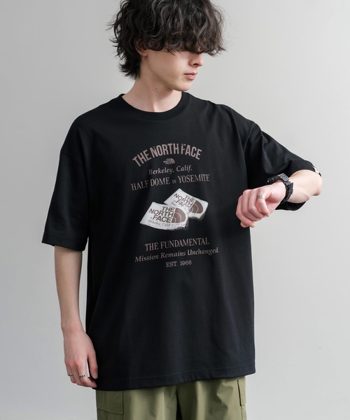 THE NORTH FACE(ザノースフェイス)の「日本未展開モデル THE NORTH FACE ザ・ノースフェイス WHITE LABEL ホワイトレーベル RETRO S/S R/TEE 半袖プリントTシャツ(Tシャツ/カットソー・メンズ・チャコールグレー/ブラック/アイボリー/ピンク・M/L/XL)」の1枚目の写真