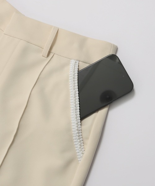 Fit more(フィットモア)の「パールテープリボンテーパードパンツ(その他パンツ・レディース・イエロー/ブラック/ミント・S/PS/M)」の18枚目の写真