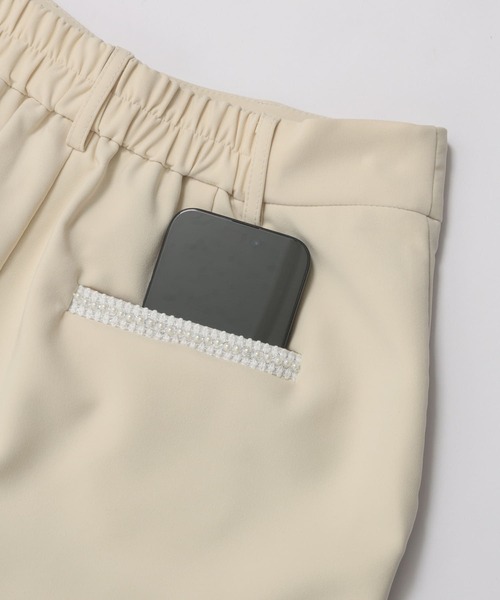 Fit more(フィットモア)の「パールテープリボンテーパードパンツ(その他パンツ・レディース・イエロー/ブラック/ミント・S/PS/M)」の19枚目の写真