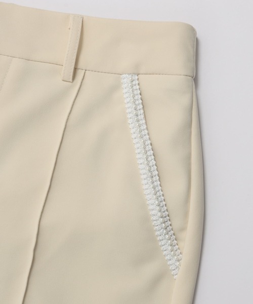 Fit more(フィットモア)の「パールテープリボンテーパードパンツ(その他パンツ・レディース・イエロー/ブラック/ミント・S/PS/M)」の17枚目の写真