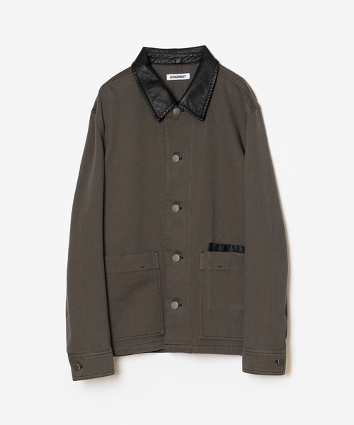 ATTACHMENT（アタッチメント）の「コットン ニドムクロス カバーオール / CO NIDOM CLOTH COVERALL（カバーオール・メンズ・ダークカーキ/ブラック・3/2/1/4）」の2枚目の写真
