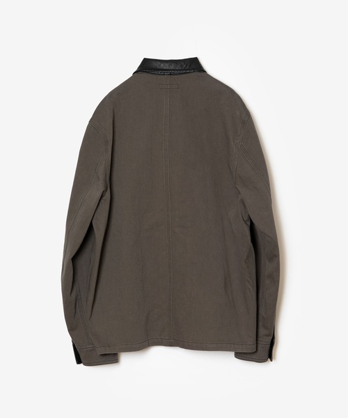 ATTACHMENT（アタッチメント）の「コットン ニドムクロス カバーオール / CO NIDOM CLOTH COVERALL（カバーオール・メンズ・ダークカーキ/ブラック・3/2/1/4）」の5枚目の写真
