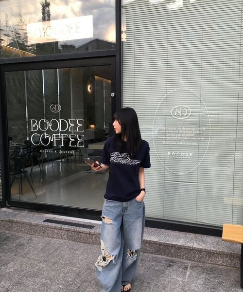 SPORT CHAMBER(スポーツチャンバー)の「SCパルスロゴTシャツ(ネイビー)(Tシャツ/カットソー・レディース・その他・3/1/2)」の9枚目の写真