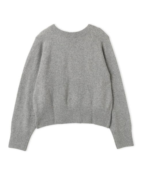 adidas(アディダス)の「adidas ESSENTIALS KNIT SWEATSHIRT / アディダス エッセンシャルズ ニット スウェットシャツ(ニット/セーター・レディース・グレー・S/M/L)」の8枚目の写真