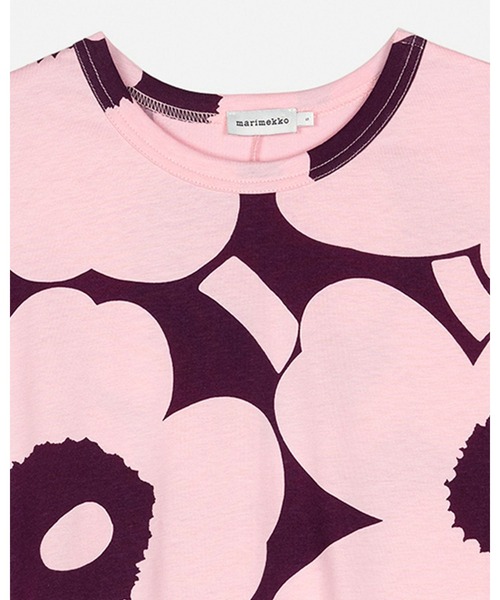 marimekko（マリメッコ）の「Pisteytys Unikko  / shirt（Tシャツ/カットソー・レディース・ベビーピンク・X-SMALL/SMALL/MEDIUM）」の7枚目の写真