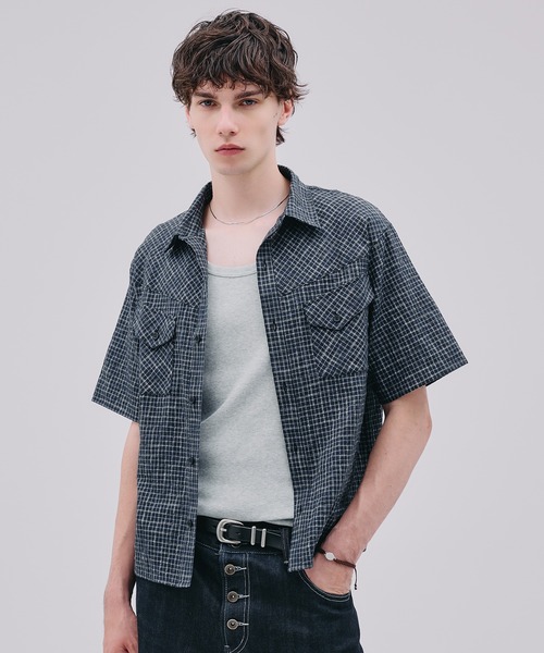 HAVERSACK | リネンツイル ドルマンスリーブ半袖シャツ MEN（シャツ