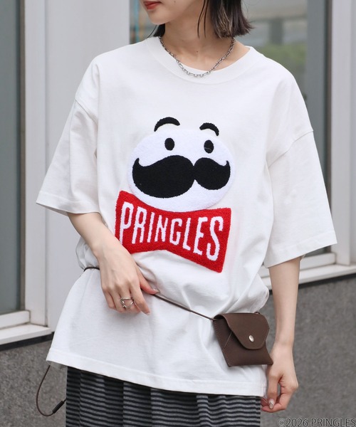 PRINGLES/プリングルズ】サガラ刺繍 バックプリント ポップ
