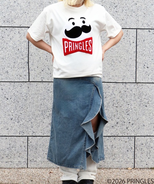 CORPUS SELECT(コーパストーキョー)の「【PRINGLES/プリングルズ】サガラ刺繍 バックプリント ポップフェスティバル 半袖Tシャツ(Tシャツ/カットソー・メンズ・イエロー/チャコールグレー/ホワイト/レッド/グリーン・S/M/LL/L)」の10枚目の写真