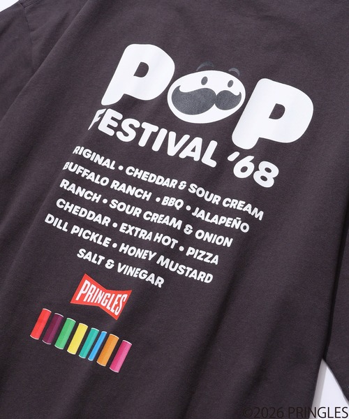 CORPUS SELECT(コーパストーキョー)の「【PRINGLES/プリングルズ】サガラ刺繍 バックプリント ポップフェスティバル 半袖Tシャツ(Tシャツ/カットソー・メンズ・イエロー/チャコールグレー/ホワイト/レッド/グリーン・S/M/LL/L)」の19枚目の写真