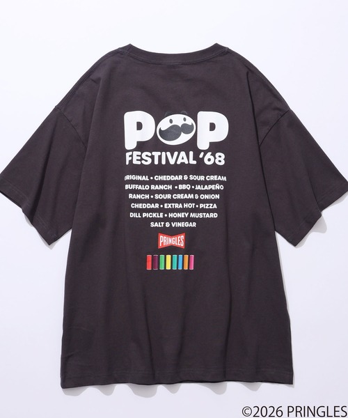 CORPUS SELECT(コーパストーキョー)の「【PRINGLES/プリングルズ】サガラ刺繍 バックプリント ポップフェスティバル 半袖Tシャツ(Tシャツ/カットソー・メンズ・イエロー/チャコールグレー/ホワイト/レッド/グリーン・S/M/LL/L)」の13枚目の写真