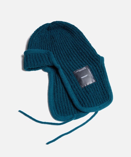 VIRGOwearworks（ヴァルゴウェアワークス）の「RABBIT EAR KNIT CAP 2（ニットキャップ/ビーニー・メンズ・グリーン/ブラック/ベージュ・FREE）」の7枚目の写真