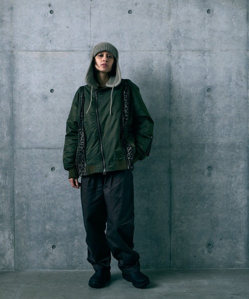 VIRGOwearworks(ヴァルゴウェアワークス)の「RABBIT EAR KNIT CAP 2(ニットキャップ/ビーニー・メンズ・グリーン/ブラック/ベージュ・FREE)」の18枚目の写真