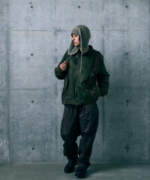 VIRGOwearworks(ヴァルゴウェアワークス)の「RABBIT EAR KNIT CAP 2(ニットキャップ/ビーニー・メンズ・グリーン/ブラック/ベージュ・FREE)」の19枚目の写真