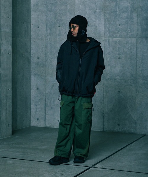 VIRGOwearworks(ヴァルゴウェアワークス)の「RABBIT EAR KNIT CAP 2(ニットキャップ/ビーニー・メンズ・グリーン/ブラック/ベージュ・FREE)」の14枚目の写真
