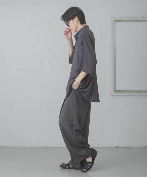 SENSE OF PLACE by URBAN RESEARCH（センスオブプレイスバイアーバンリサーチ）の「シアーヨウリュウエクストラルーズシャツ（シャツ/ブラウス・メンズ・ブルー/ブラウン/チャコールグレー・MEDIUM/LARGE）」の9枚目の写真