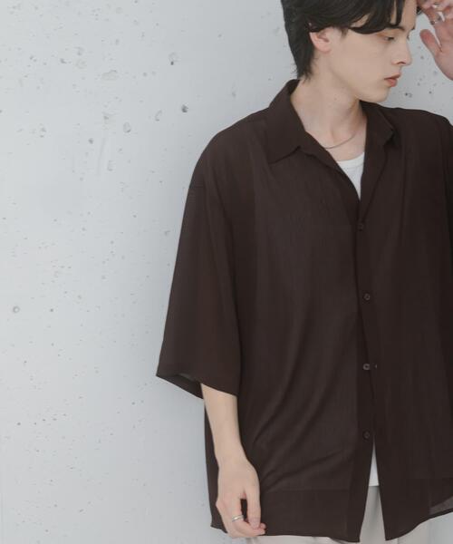 SENSE OF PLACE by URBAN RESEARCH（センスオブプレイスバイアーバンリサーチ）の「シアーヨウリュウエクストラルーズシャツ（シャツ/ブラウス・メンズ・ブルー/ブラウン/チャコールグレー・MEDIUM/LARGE）」の12枚目の写真