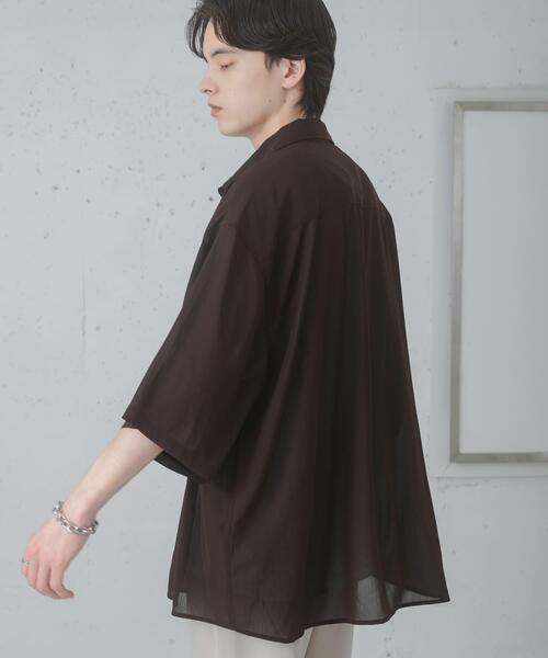 SENSE OF PLACE by URBAN RESEARCH（センスオブプレイスバイアーバンリサーチ）の「シアーヨウリュウエクストラルーズシャツ（シャツ/ブラウス・メンズ・ブルー/ブラウン/チャコールグレー・MEDIUM/LARGE）」の13枚目の写真