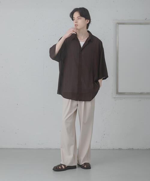SENSE OF PLACE by URBAN RESEARCH（センスオブプレイスバイアーバンリサーチ）の「シアーヨウリュウエクストラルーズシャツ（シャツ/ブラウス・メンズ・ブルー/ブラウン/チャコールグレー・MEDIUM/LARGE）」の17枚目の写真