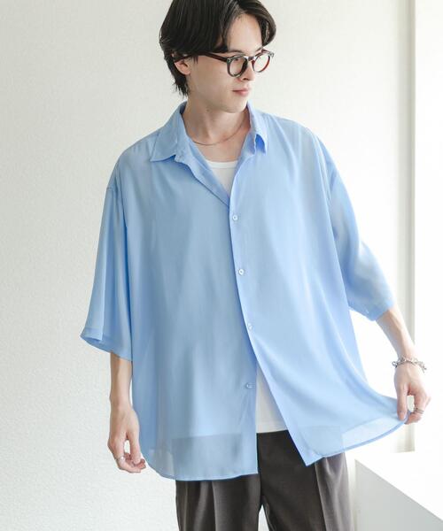 SENSE OF PLACE by URBAN RESEARCH(センスオブプレイスバイアーバンリサーチ)の「シアーヨウリュウエクストラルーズシャツ(シャツ/ブラウス・メンズ・ブルー/ブラウン/チャコールグレー・MEDIUM/LARGE)」の11枚目の写真
