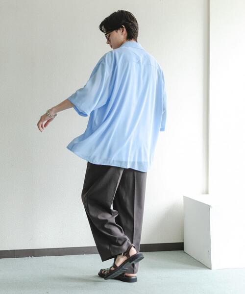 SENSE OF PLACE by URBAN RESEARCH(センスオブプレイスバイアーバンリサーチ)の「シアーヨウリュウエクストラルーズシャツ(シャツ/ブラウス・メンズ・ブルー/ブラウン/チャコールグレー・MEDIUM/LARGE)」の13枚目の写真