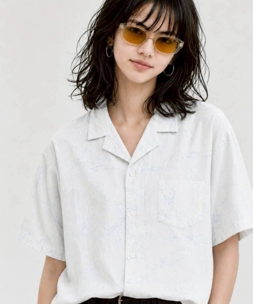 総柄半袖シャツ（Tシャツ/カットソー）｜KAMINARI_TOKIO（カミナリ