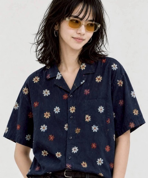 総柄半袖シャツ（Tシャツ/カットソー）｜KAMINARI_TOKIO（カミナリ