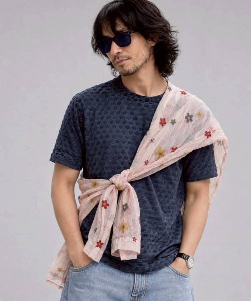 KAMINARI_TOKIO(カミナリトキオ)の「総柄シャツ(シャツ/ブラウス・レディース・ホワイト/ブラック/ダークグリーン/ベージュ/ピンク/グリーン・FREE)」の10枚目の写真