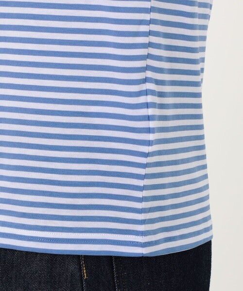 SUNSPEL(サンスペル)の「SUNSPELコットン クラシック ボーダーTシャツ(Tシャツ/カットソー・メンズ・ブルー系その他/グリーン系その他・M/L)」の10枚目の写真