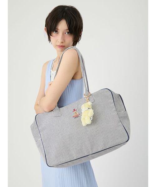 LILY BROWN(リリーブラウン)の「【Lily Bear】キャリーオンマリンボストンバッグ(ボストンバッグ・レディース・グリーン/ネイビー・F)」の13枚目の写真