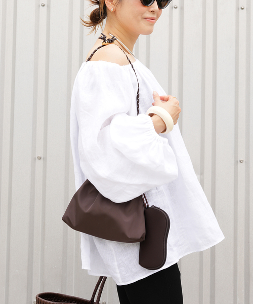 Deuxieme Classe(ドゥーズィエムクラス)の「LIBECO Linen ブラウス(シャツ/ブラウス・レディース・ホワイト/ブラック・FREE)」の18枚目の写真