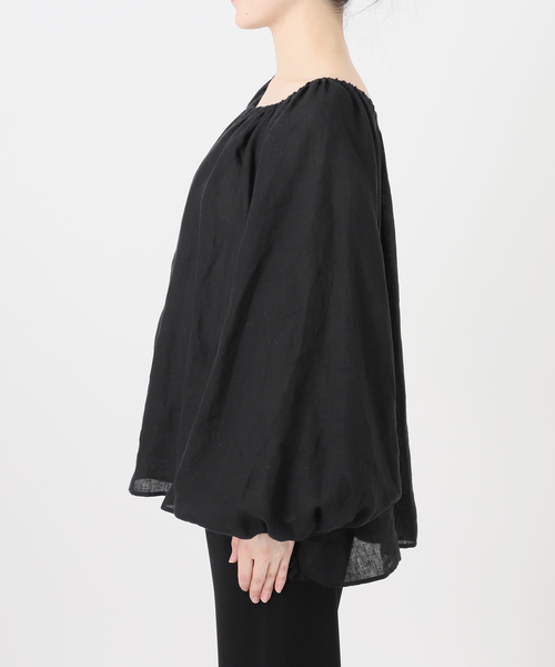 Deuxieme Classe(ドゥーズィエムクラス)の「LIBECO Linen ブラウス(シャツ/ブラウス・レディース・ホワイト/ブラック・FREE)」の8枚目の写真