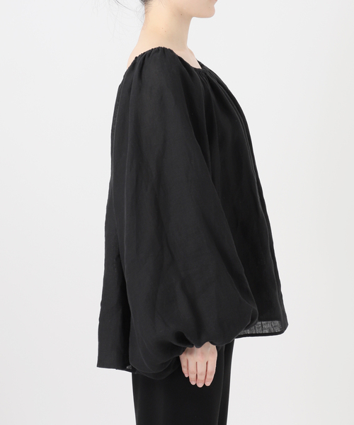 Deuxieme Classe(ドゥーズィエムクラス)の「LIBECO Linen ブラウス(シャツ/ブラウス・レディース・ホワイト/ブラック・FREE)」の9枚目の写真