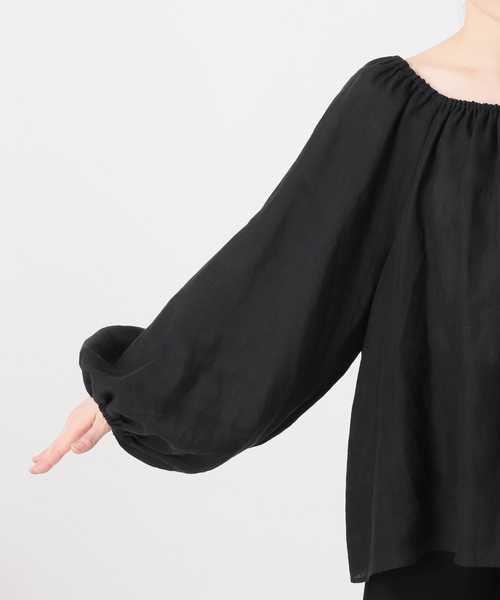 Deuxieme Classe(ドゥーズィエムクラス)の「LIBECO Linen ブラウス(シャツ/ブラウス・レディース・ホワイト/ブラック・FREE)」の11枚目の写真
