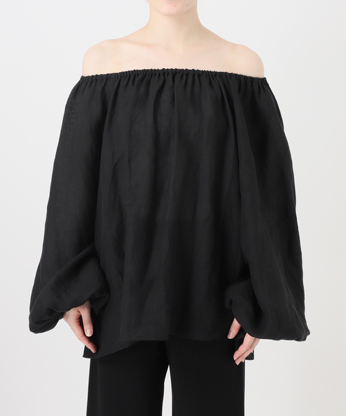 Deuxieme Classe(ドゥーズィエムクラス)の「LIBECO Linen ブラウス(シャツ/ブラウス・レディース・ホワイト/ブラック・FREE)」の14枚目の写真