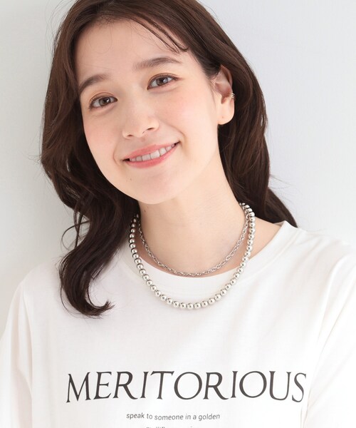 SHOO・LA・RUE（シューラルー）の「ボールチェーンスライドネックレス（ネックレス・レディース・シルバー/シルバー系・00）」の11枚目の写真