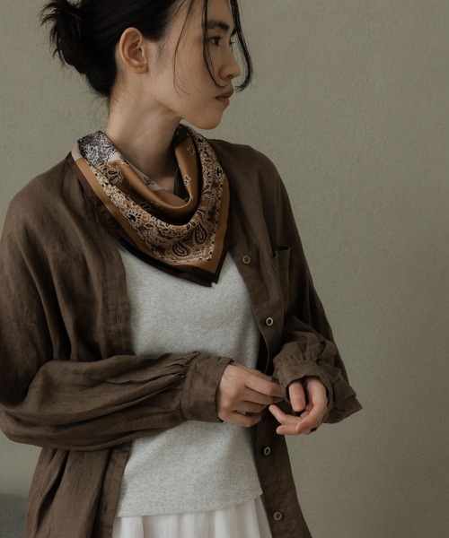 studio CLIP(スタディオクリップ)の「《ウタオ》リネン刺繍チュニックシャツ(シャツ/ブラウス・レディース・その他2/ブラック/ホワイト・SMALL/MEDIUM/LARGE/X-LARGE)」の1枚目の写真