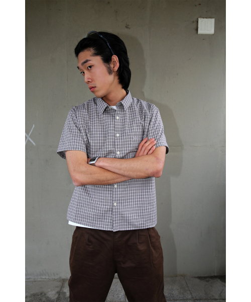 ERSCO(イーアルエスコ)の「チェックシャツ_グレー(シャツ/ブラウス・レディース・その他・X-LARGE/LARGE/MEDIUM)」の3枚目の写真
