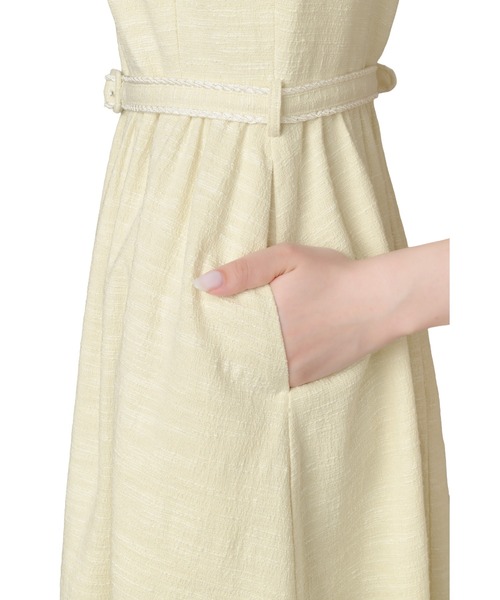 Her lip to（ハーリップトゥー）の「Claline Tweed Dress（ワンピース・レディース・レモンイエロー・S/M）」の17枚目の写真