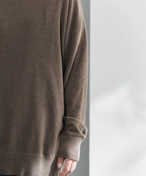 nestwell(ネストウェル)の「NANDINA / 長袖クルーネックトップス MENS(ニット/セーター・メンズ・ブラック/モカ・L/M)」の5枚目の写真